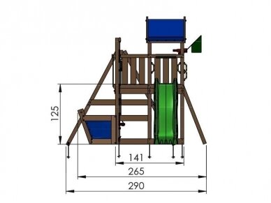 Vaikų žaidimo aikštelė "Vikingas" 9